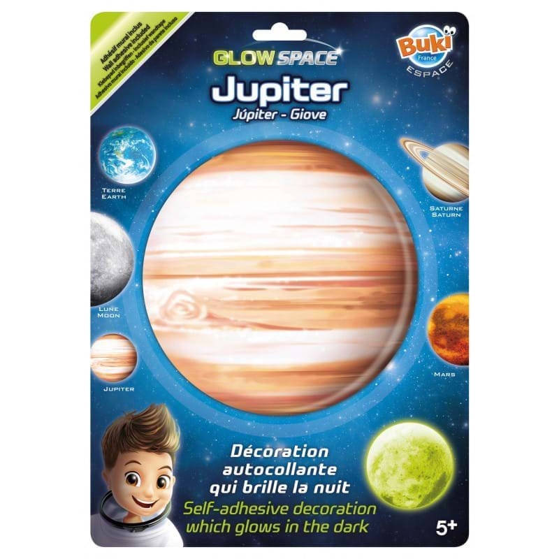 Sticker de perete fosforescent Planeta Jupiter Buki