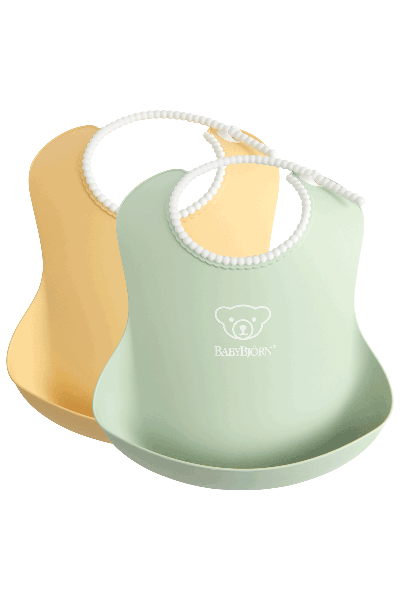 BabyBjorn - Set 2 bavete, Powder Yellow/Green