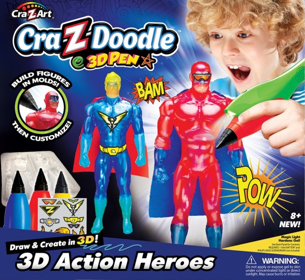 Cra Z Art - Set creatie 3D Action Heroes