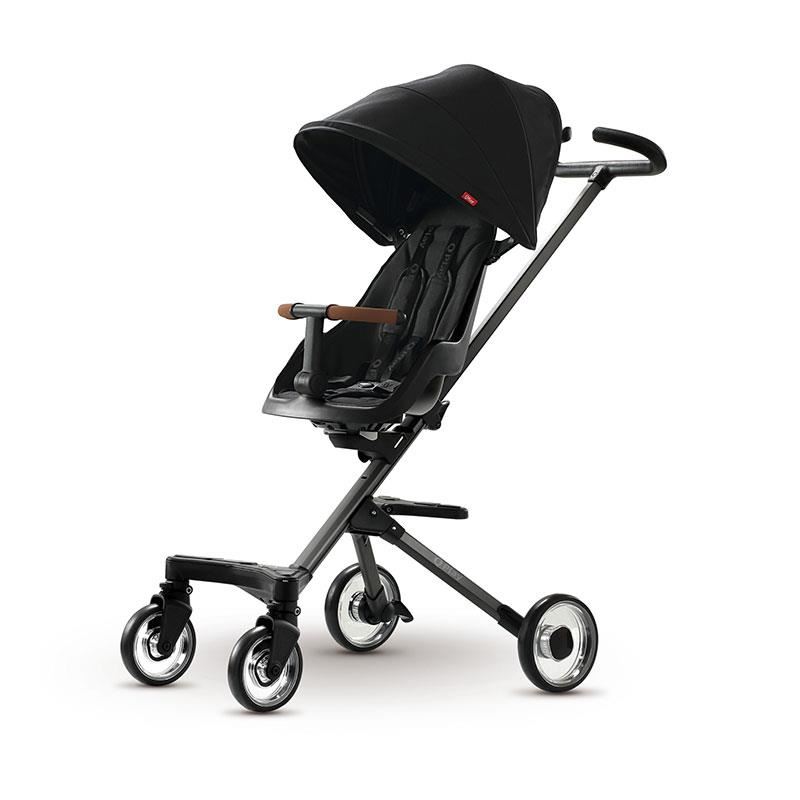 Carucior sport ultracompact Qplay Easy Negru, greutate 4.6 kg