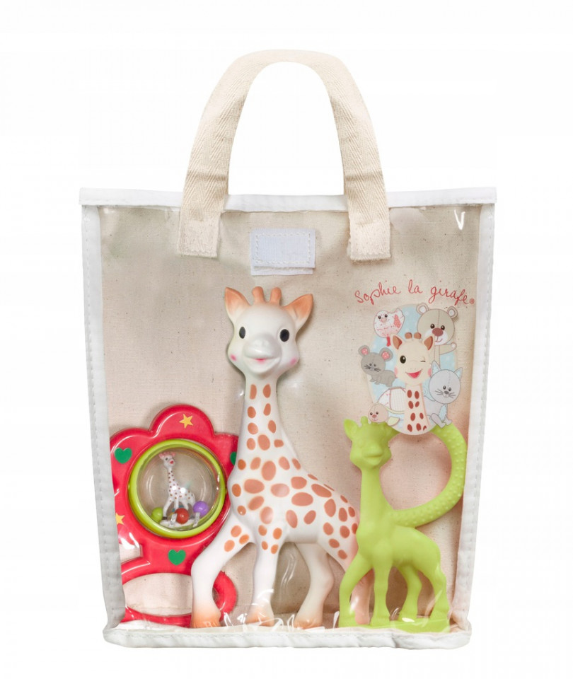 Set cadou saculet Girafa Sophie Vulli