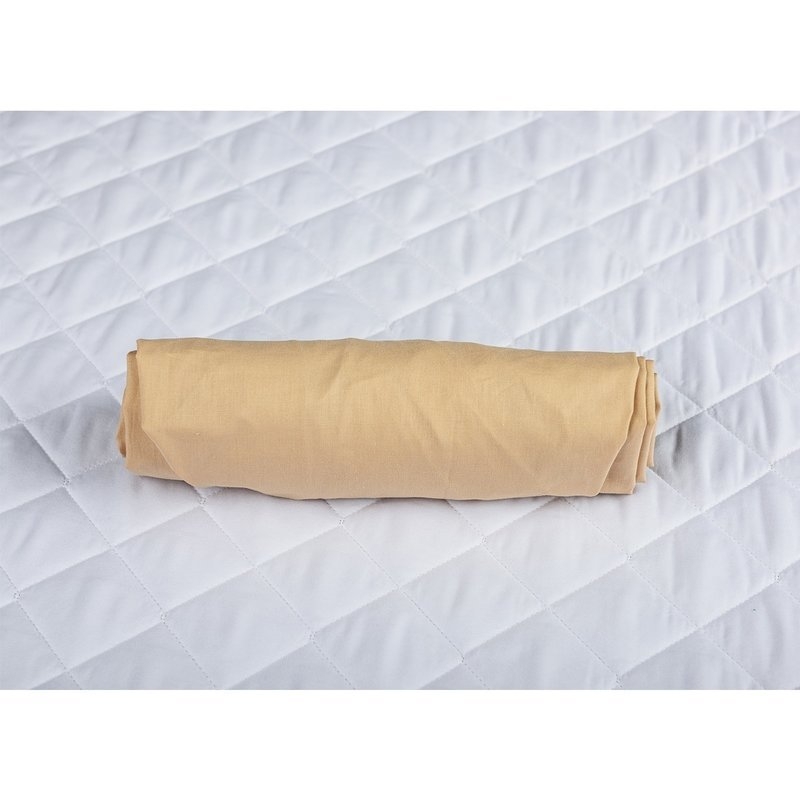 BabyNeeds - Cearceaf cu elastic pentru patut de 120x 60 cm Cappucino