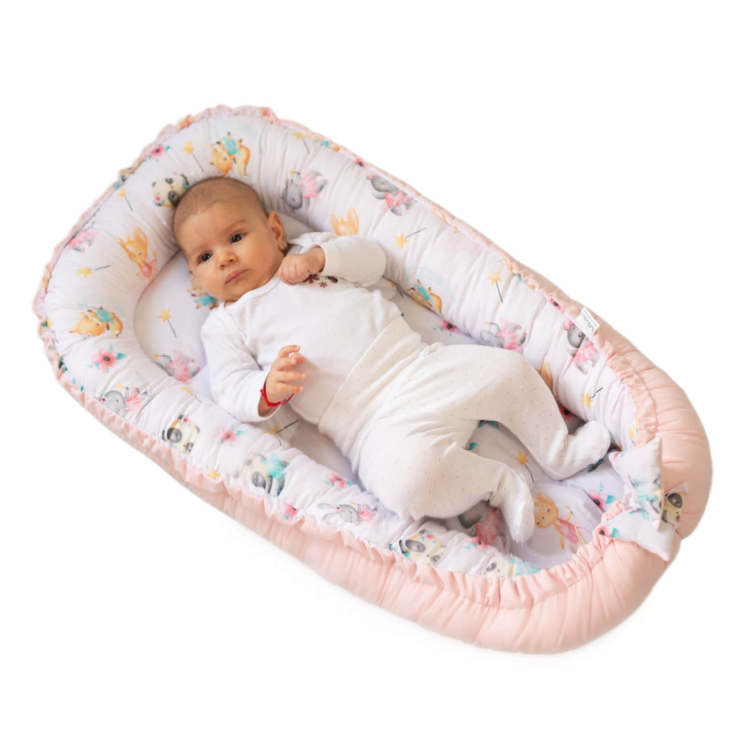 Cosulet bebelus pentru dormit Kidizi Baby Nest Cocoon 90x50 cm Loving Ballet