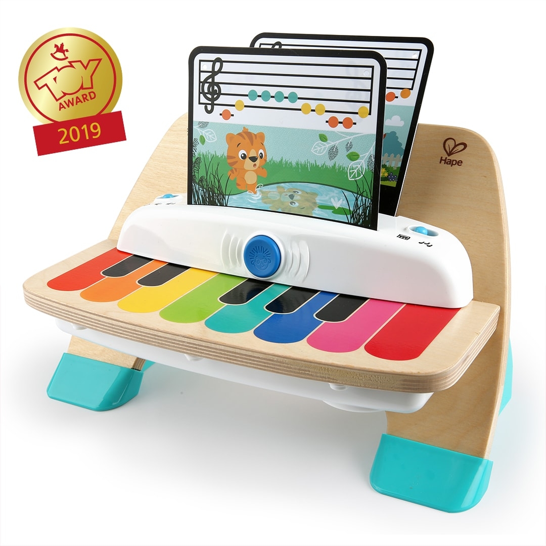 Jucarie muzicala de lemn Hape Magic Touch Piano Baby Einstein