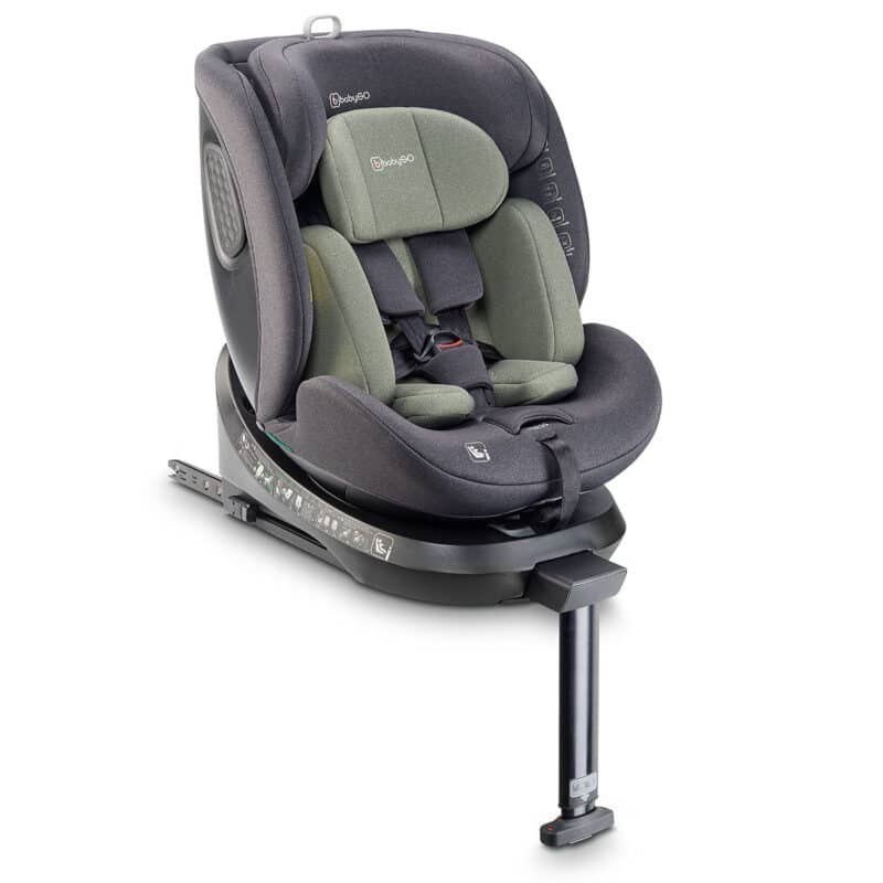 Scaun auto rotativ cu isofix BabyGo, MOVE360 Green, recomandat 40-150 cm, certificat R129