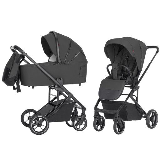 Carucior troller reversibil 2 in 1, recomandat pana la maxim 22 kg, Graphite Grey Carrello ALFA