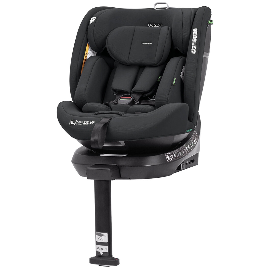 Scaun auto rotativ 360° SPS i-SIZE recomandat de la 40 pana la 150 cm cu sistem ISOFIX Deepwater Grey Carrello OCTOPUS