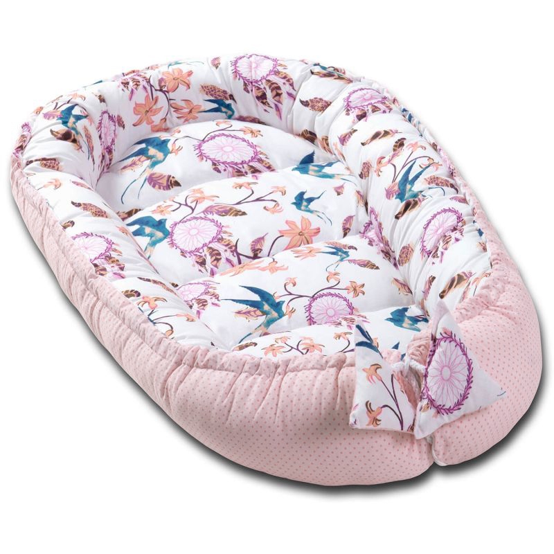 Cosulet bebelus pentru dormit Baby Nest Cocoon 90x50 cm Swallows