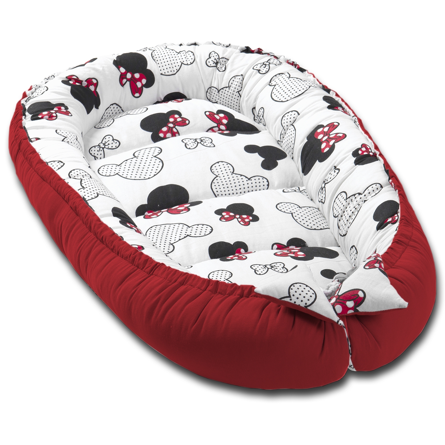 Cosulet bebelus pentru dormit Kidizi Baby Nest Cocoon 90x50 cm Minnie