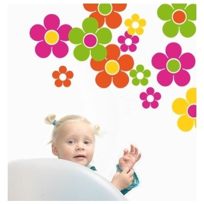 Sticker Colectie floricele colorate