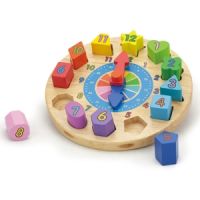 Puzzle din lemn Ceas New Classic Toys