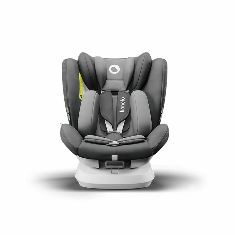 Scaun auto rotativ cu isofix 0-36 kg Bastiaan One Lionelo Grey Graphite