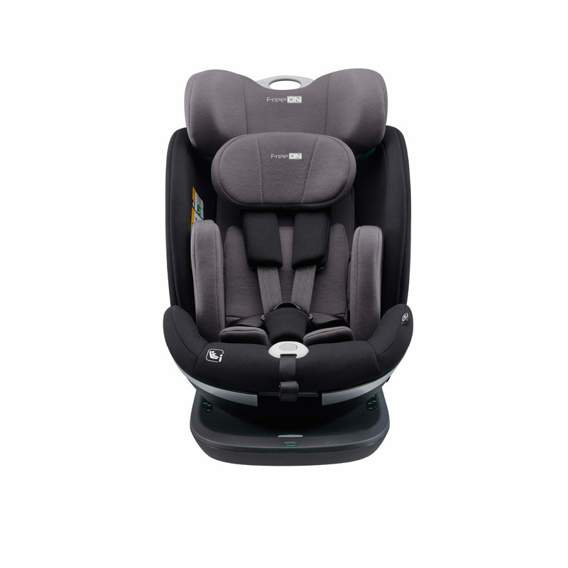 Scaun auto pentru copii, Opal, Pentru grupele de greutate 0-36 Kg, 40 - 150 Cm, Tehnologie Isofix I-Size, Centura Top Tether, Rotire 360° grade, Conform cu standardul european de securitate ECE 129, FreeON, Black