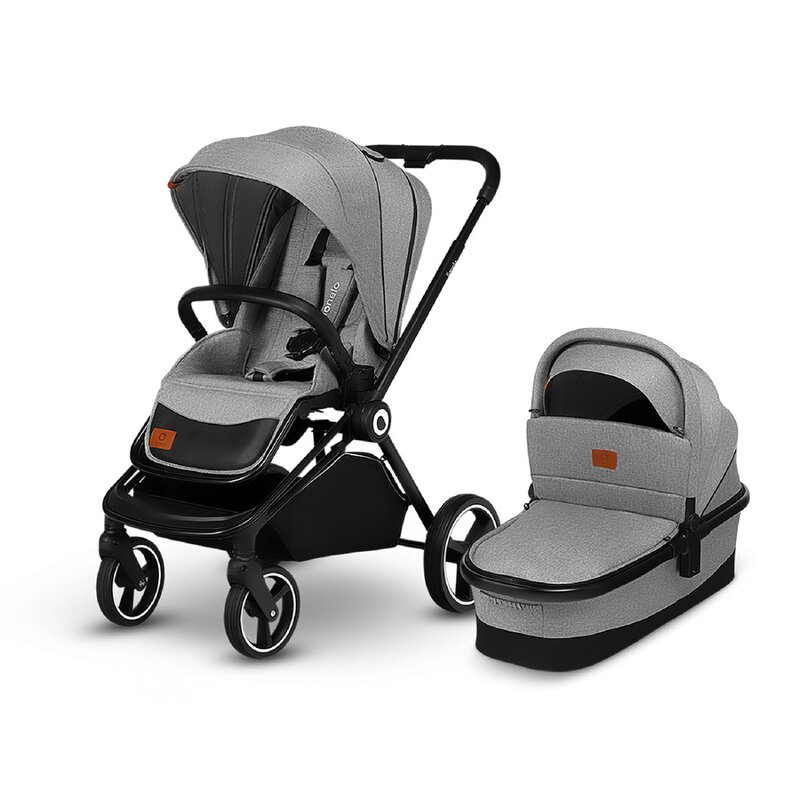 Carucior compact 2 in 1 Mika Lionelo Gri Deschis