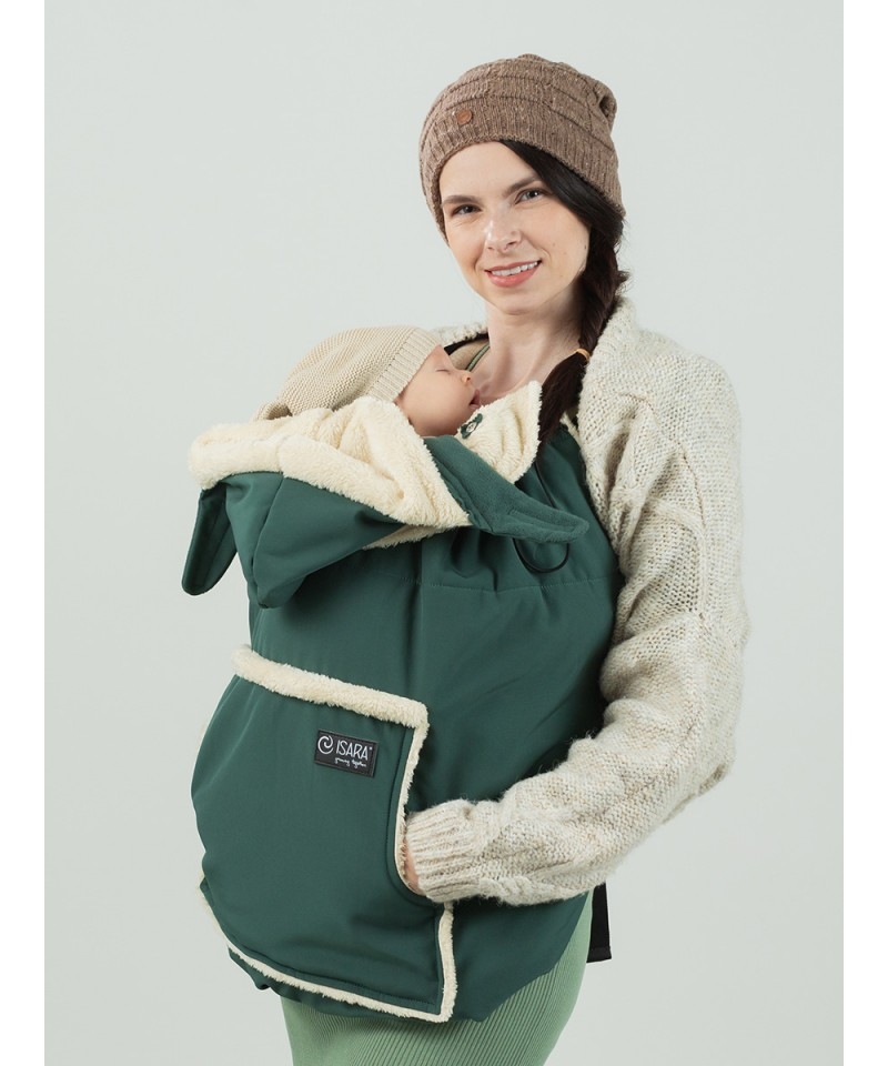 Protectie babywearing impermeabila Isara si Gluga Pine Green