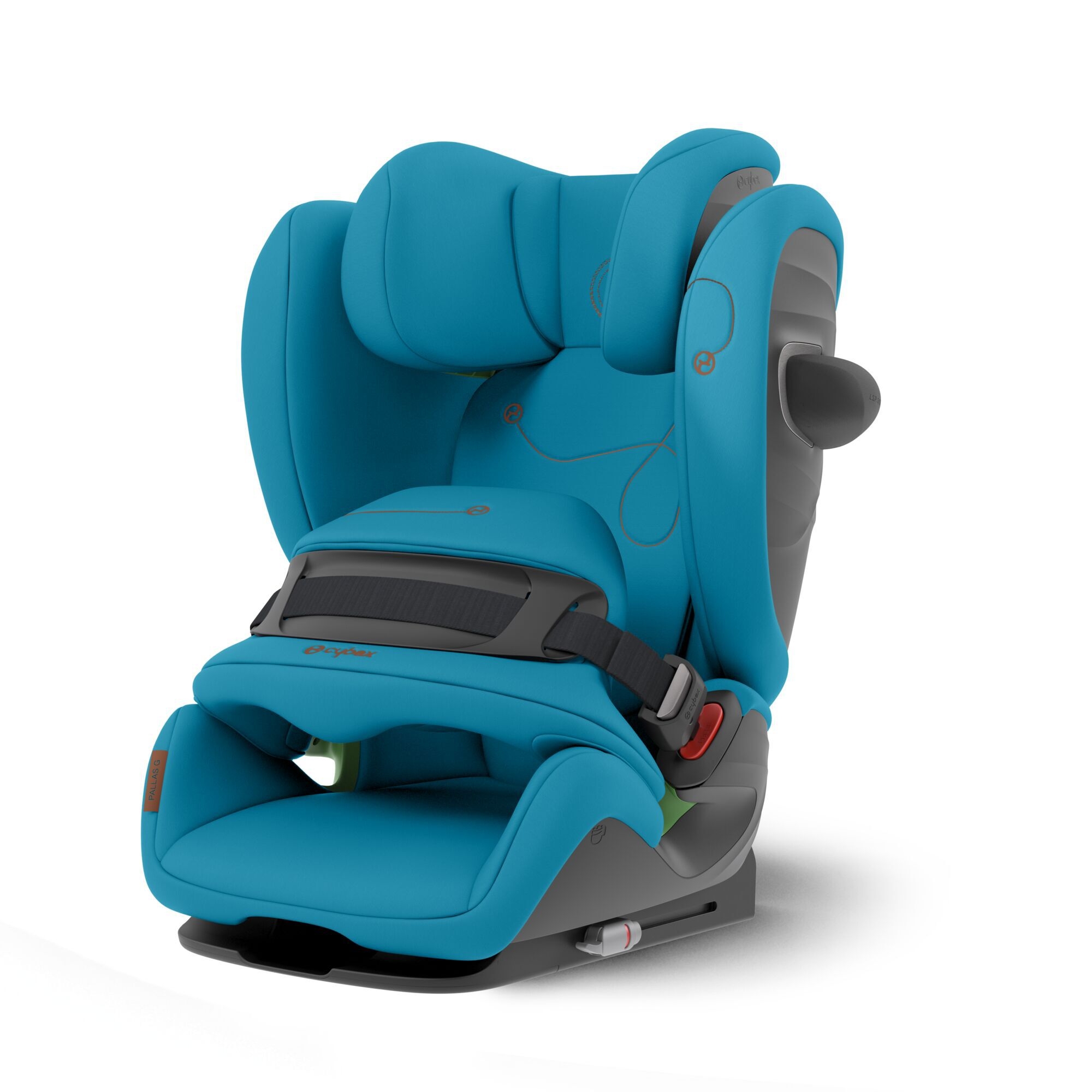 Scaun auto Cybex Pallas G i-Size Beach Blue cu Isofix, 15 luni-12 ani, ADAC Test Good 2